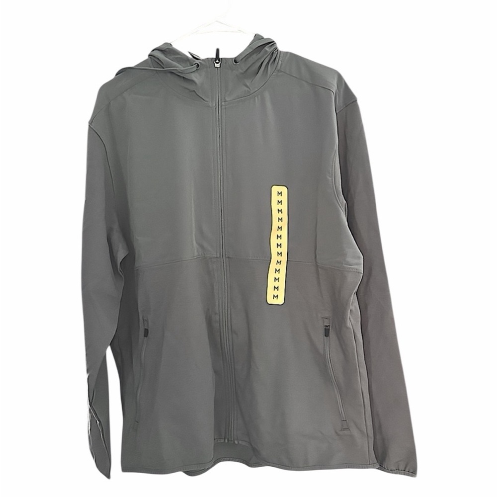 Member's Mark Active Full Zip Mixed Media Hoodie Mens Medium NWT Outdoor Casual